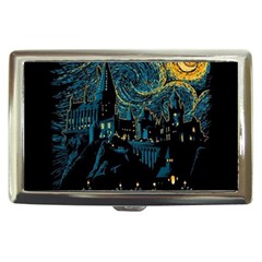 Castle Starry Night Van Gogh Parody Cigarette Money Case by Sarkoni