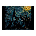 Castle Starry Night Van Gogh Parody Fleece Blanket (Small) 50 x40  Blanket Front