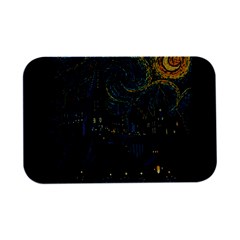 Castle Starry Night Van Gogh Parody Open Lid Metal Box (silver)   by Sarkoni