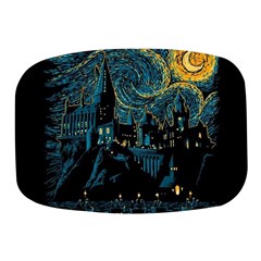 Castle Starry Night Van Gogh Parody Mini Square Pill Box by Sarkoni