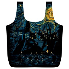 Castle Starry Night Van Gogh Parody Full Print Recycle Bag (xxxl)