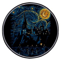 Castle Starry Night Van Gogh Parody Wireless Fast Charger(black) by Sarkoni