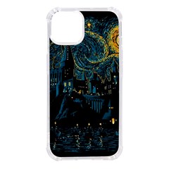 Castle Starry Night Van Gogh Parody Iphone 14 Tpu Uv Print Case