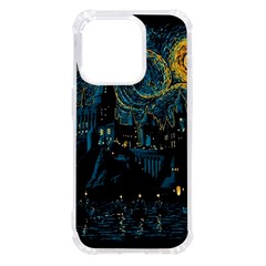 Castle Starry Night Van Gogh Parody Iphone 14 Pro Tpu Uv Print Case