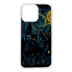 Castle Starry Night Van Gogh Parody Iphone 14 Pro Max Tpu Uv Print Case by Sarkoni