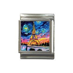 Eiffel Tower Starry Night Print Van Gogh Italian Charm (13mm) by Sarkoni