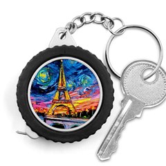 Eiffel Tower Starry Night Print Van Gogh Measuring Tape by Sarkoni