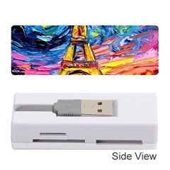 Eiffel Tower Starry Night Print Van Gogh Memory Card Reader (stick) by Sarkoni