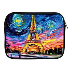 Eiffel Tower Starry Night Print Van Gogh Apple Ipad 2/3/4 Zipper Cases by Sarkoni