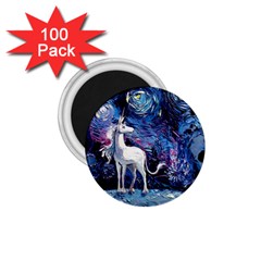 Unicorn Starry Night Print Van Gogh 1 75  Magnets (100 Pack)  by Sarkoni