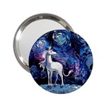 Unicorn Starry Night Print Van Gogh 2.25  Handbag Mirrors Front