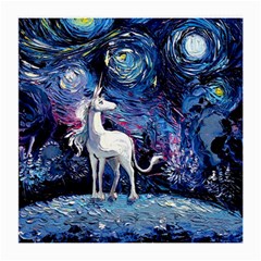 Unicorn Starry Night Print Van Gogh Medium Glasses Cloth (2 Sides)