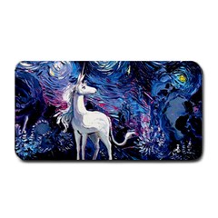 Unicorn Starry Night Print Van Gogh Medium Bar Mat by Sarkoni