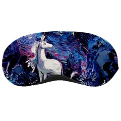 Unicorn Starry Night Print Van Gogh Sleep Mask