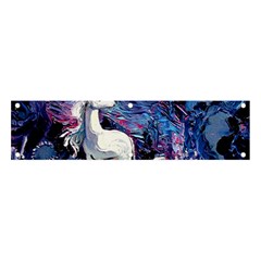 Unicorn Starry Night Print Van Gogh Banner And Sign 4  X 1  by Sarkoni