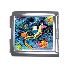 Cartoon Parody  Art Starry Night Van Gogh Mega Link Italian Charm (18mm)