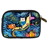 Cartoon Parody  Art Starry Night Van Gogh Digital Camera Leather Case Back