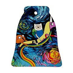 Cartoon Parody  Art Starry Night Van Gogh Bell Ornament (Two Sides)