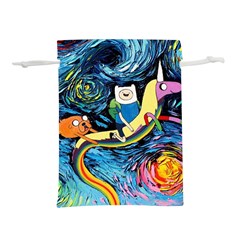 Cartoon Parody  Art Starry Night Van Gogh Lightweight Drawstring Pouch (L)