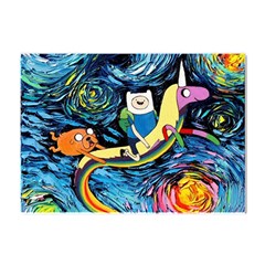 Cartoon Parody  Art Starry Night Van Gogh Crystal Sticker (A4)