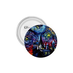 Castle Starry Night Print Van Gogh Parody 1 75  Buttons by Sarkoni