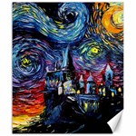 Castle Starry Night Print Van Gogh Parody Canvas 20  x 24  19.57 x23.15  Canvas - 1