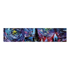 Castle Starry Night Print Van Gogh Parody Velvet Scrunchie