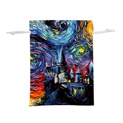 Castle Starry Night Print Van Gogh Parody Lightweight Drawstring Pouch (s) by Sarkoni