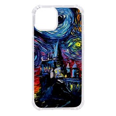 Castle Starry Night Print Van Gogh Parody Iphone 14 Tpu Uv Print Case by Sarkoni