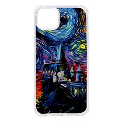 Castle Starry Night Print Van Gogh Parody Iphone 14 Plus Tpu Uv Print Case