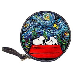 Dog Cartoon Vincent Van Gogh s Starry Night Parody Classic 20-cd Wallets by Sarkoni