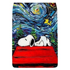 Dog Cartoon Vincent Van Gogh s Starry Night Parody Removable Flap Cover (l) by Sarkoni