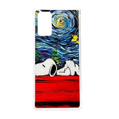 Dog Cartoon Vincent Van Gogh s Starry Night Parody Samsung Galaxy Note 20 Tpu Uv Case by Sarkoni