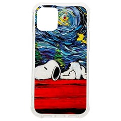 Dog Cartoon Vincent Van Gogh s Starry Night Parody Iphone 12 Mini Tpu Uv Print Case	