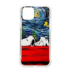 Dog Cartoon Vincent Van Gogh s Starry Night Parody Iphone 11 Pro 5 8 Inch Tpu Uv Print Case