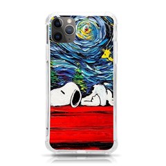 Dog Cartoon Vincent Van Gogh s Starry Night Parody Iphone 11 Pro Max 6 5 Inch Tpu Uv Print Case by Sarkoni