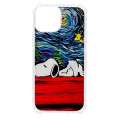 Dog Cartoon Vincent Van Gogh s Starry Night Parody Iphone 13 Mini Tpu Uv Print Case by Sarkoni