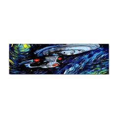 Spaceship Galaxy Parody Art Starry Night Sticker Bumper (10 Pack) by Sarkoni