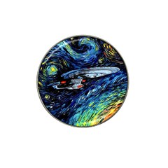 Spaceship Galaxy Parody Art Starry Night Hat Clip Ball Marker by Sarkoni