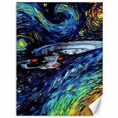 Spaceship Galaxy Parody Art Starry Night Canvas 36  X 48  by Sarkoni