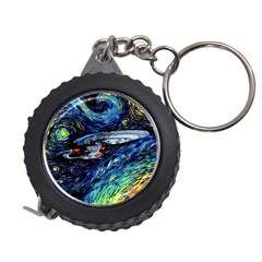 Spaceship Galaxy Parody Art Starry Night Measuring Tape by Sarkoni