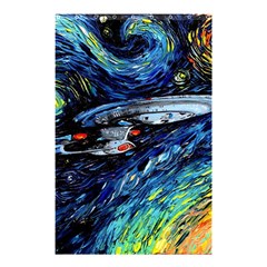 Spaceship Galaxy Parody Art Starry Night Shower Curtain 48  X 72  (small)  by Sarkoni