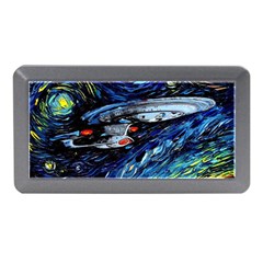 Spaceship Galaxy Parody Art Starry Night Memory Card Reader (mini) by Sarkoni