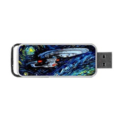 Spaceship Galaxy Parody Art Starry Night Portable Usb Flash (one Side) by Sarkoni