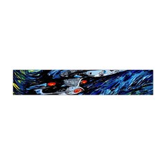 Spaceship Galaxy Parody Art Starry Night Premium Plush Fleece Scarf (mini) by Sarkoni