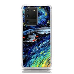 Spaceship Galaxy Parody Art Starry Night Samsung Galaxy S20 Ultra 6 9 Inch Tpu Uv Case by Sarkoni