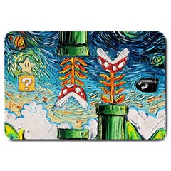 Game Starry Night Doctor Who Van Gogh Parody Large Doormat by Sarkoni