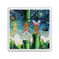 Game Starry Night Doctor Who Van Gogh Parody Memory Card Reader (square) by Sarkoni