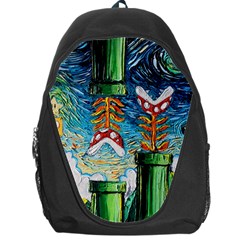 Game Starry Night Doctor Who Van Gogh Parody Backpack Bag by Sarkoni