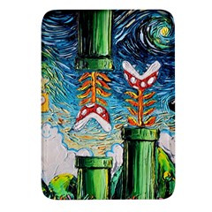 Game Starry Night Doctor Who Van Gogh Parody Rectangular Glass Fridge Magnet (4 Pack) by Sarkoni